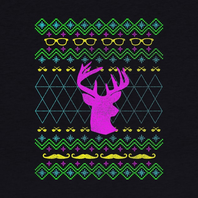 Ugly Hipster Sweater (Neon Edition) by BeanePod